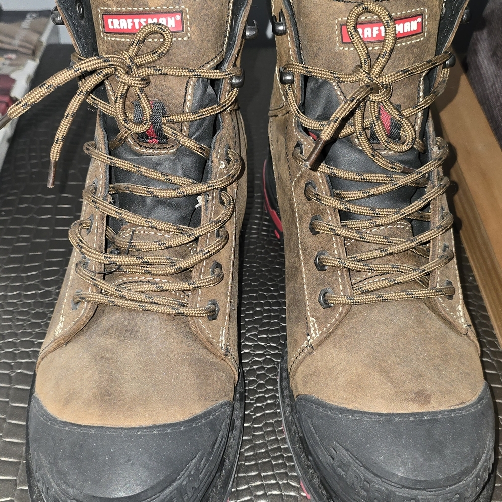 Menace Black/brown/red Leather Work Boots